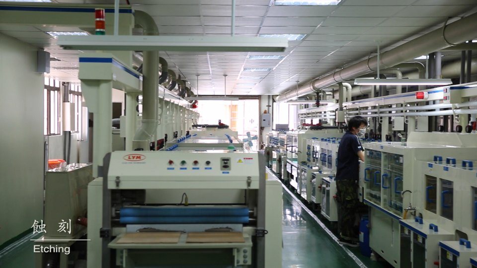 Etching Line - YourPCB PCB factory process