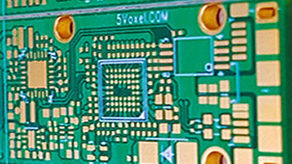 Surface Finish & Solder Mask Color PCB - 4Layer Green ENIG Board