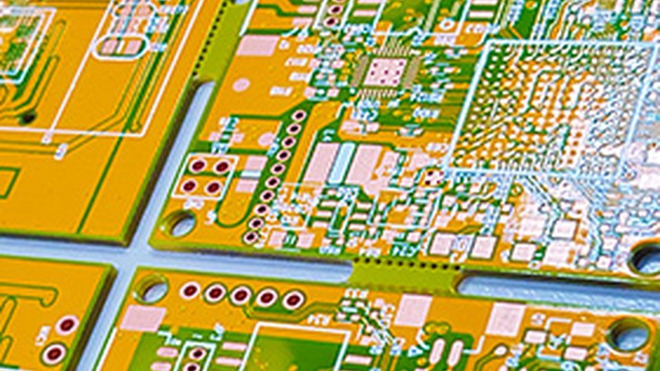 Surface Finish & Solder Mask Color PCB - 4Layer Yellow Entek Board