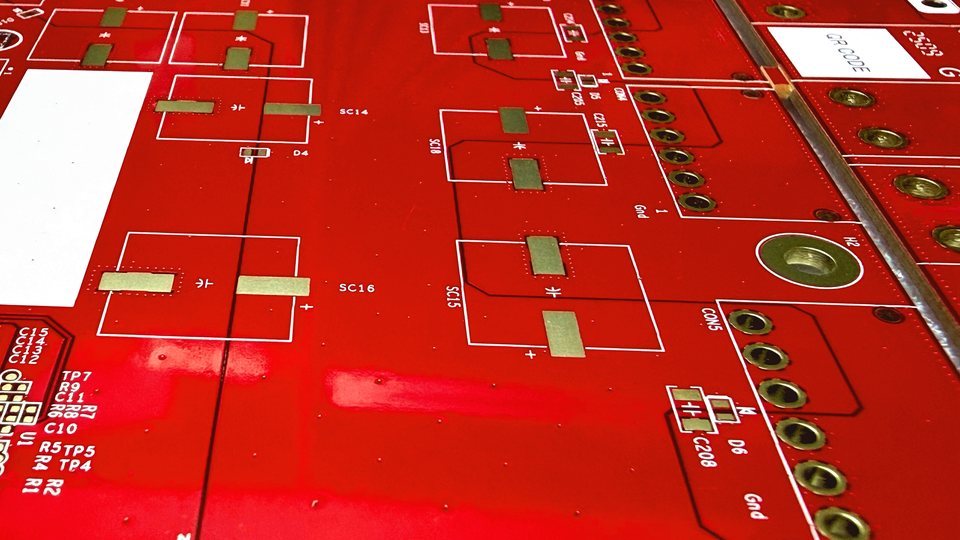 Surface Finish & Solder Mask Color PCB - 8Layer Red ENIG Board
