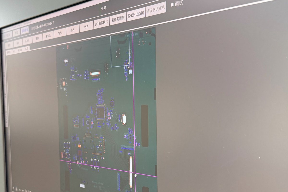 AOI inspection review operation for SMT assembly